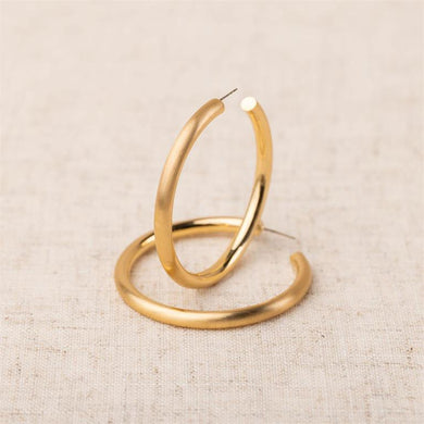 Stella Earrings | Brushed Gold