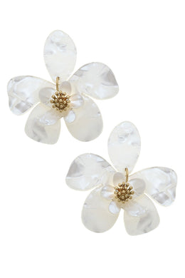 Blossom Mother of Pearl Earring | Ivory