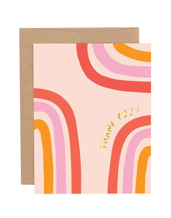 Greeting Card | Thank You Rainbow Arches