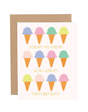 Greeting Card | Ice Cream Birthday