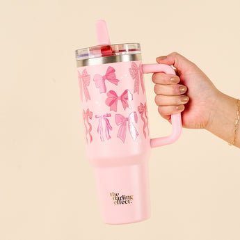 Flip Straw Tumbler 40 oz. | Blushing Bows