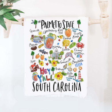 The State of South Carolina Tea Towel
