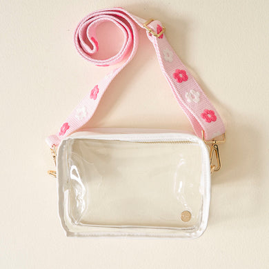 Clear Crossbody Bag | Hot Pink