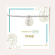 Birth Flower Charm Bracelet | Silver