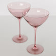 Estelle Colored Martini Glass | Rose (Set of 2)