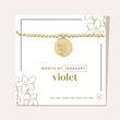 Birth Flower Charm Bracelet | Gold