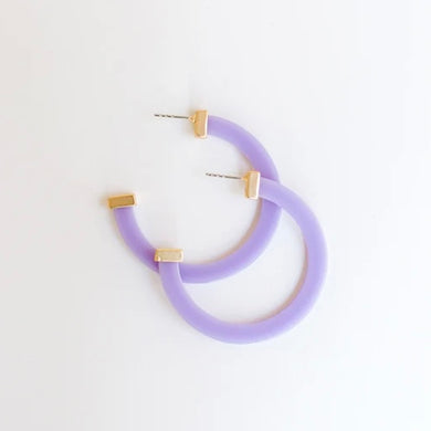 Classic Acrylic Hoop | Violet