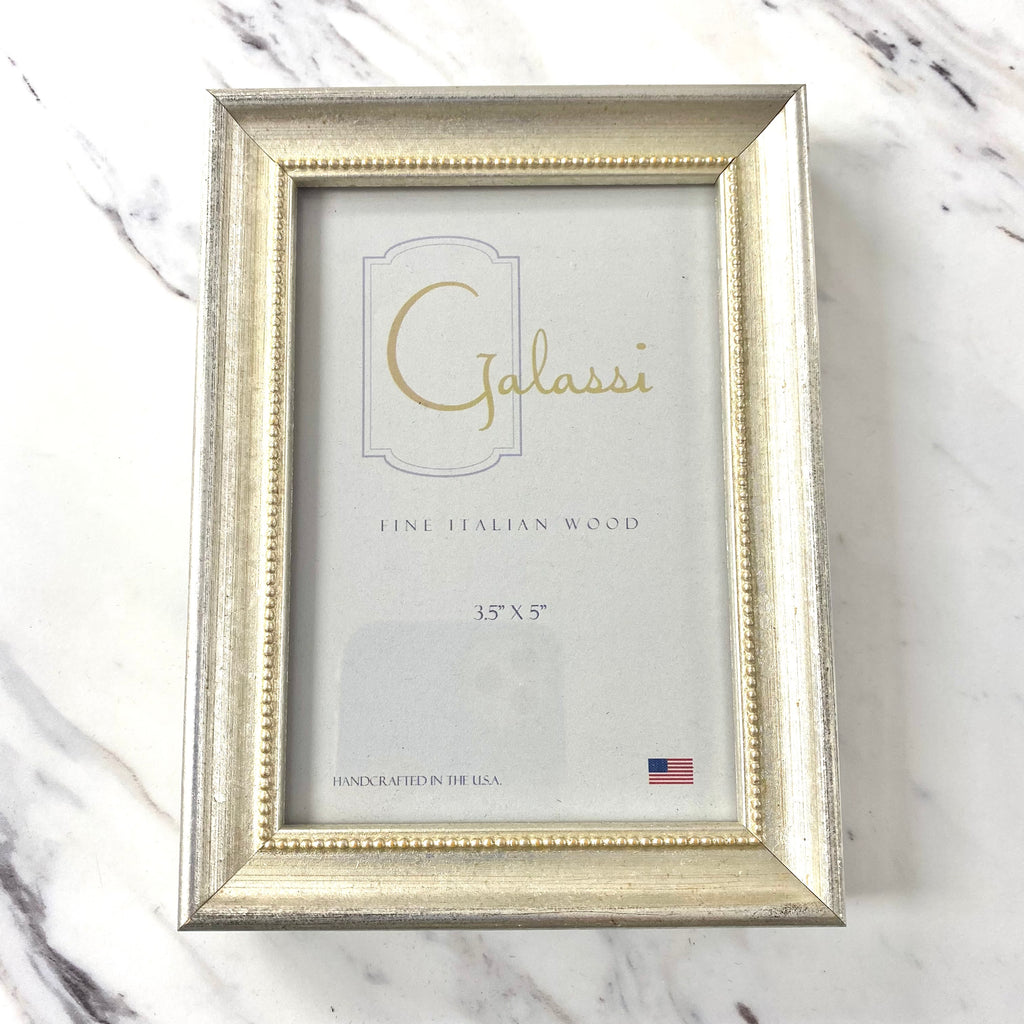 Vintage Silver Bead Frame Fig