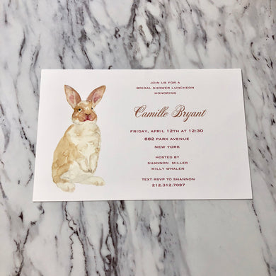 Bunny Invitation