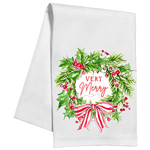 Kitchen Towel | Very Merry Wreath