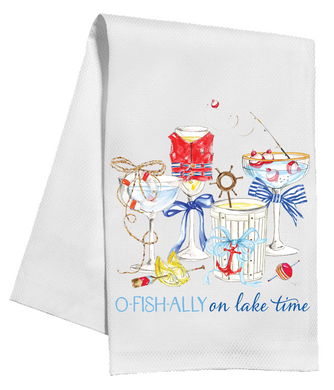 Kitchen Towel | O-Fish-Ally on Lake Time