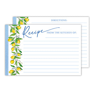 Recipe Cards | Lemon Border