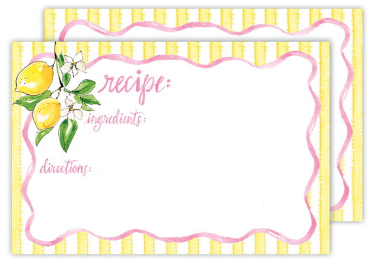 Lemons Recipe Cards