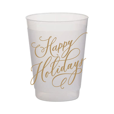 Happy Holidays Cups