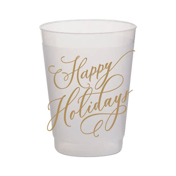 Happy Holidays Cups