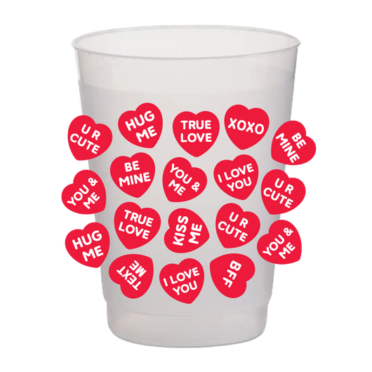 Conversation Heart Cups