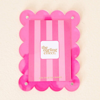 Mini Acrylic Picture Frame Magnet • Hot Pink