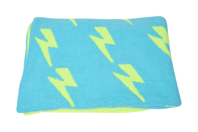Lightning Bolt Blanket | Electric Blue