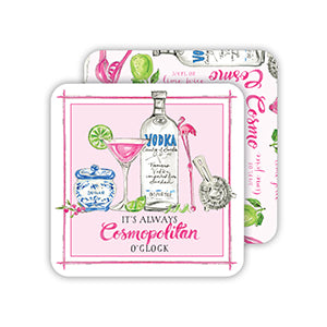 It's Always Cosmopolitan O'clock Coasters