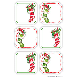 Holiday Gift Stickers | Stockings