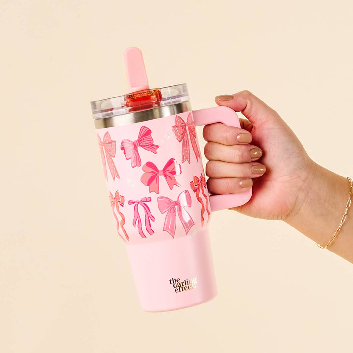Flip Straw Tumbler 20 oz. | Blushing Bows