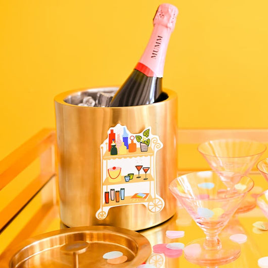 Happy Everything Gold Ice Bucket