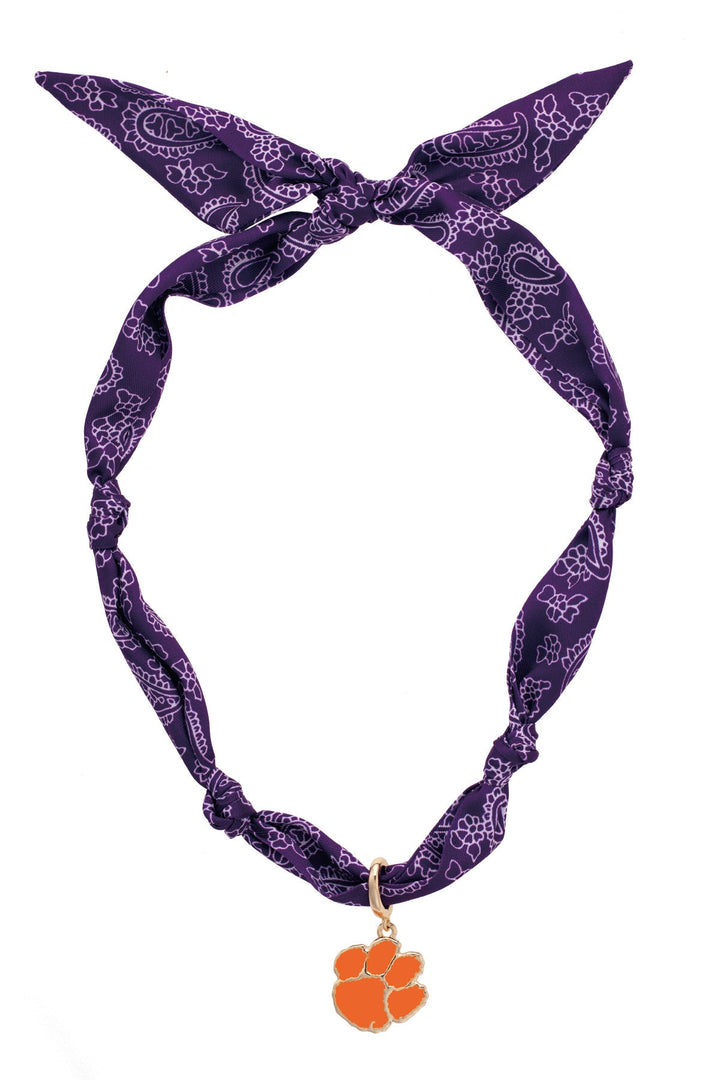 Clemson Scarf Necklace