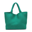 Sky's The Limit Large Woven Tote | Emerald