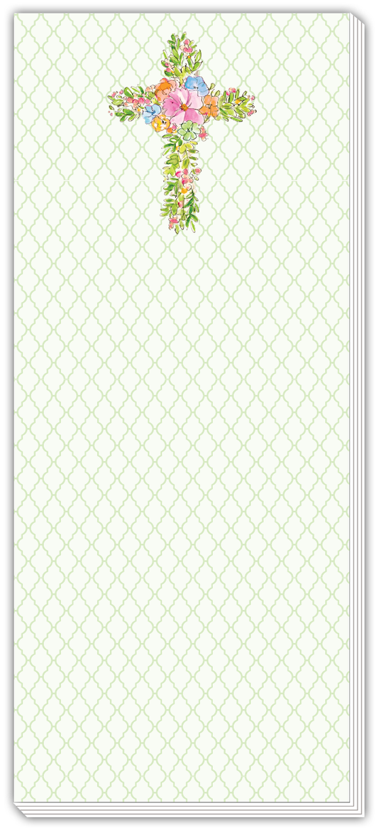 Floral Cross Notepad
