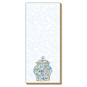 Blue Chinoiserie Urn Luxe Pad
