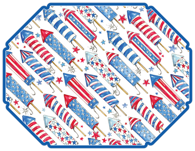 Patriotic Rockets Placemat