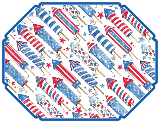 Patriotic Rockets Placemat