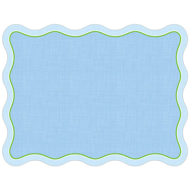 Posh Placemats | Blue Linen