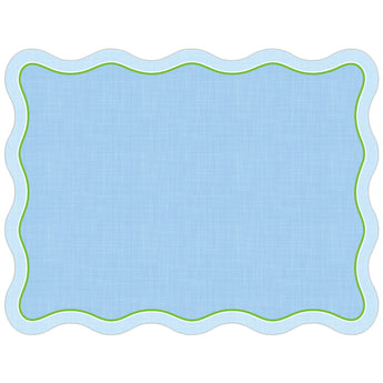 Posh Placemats | Blue Linen