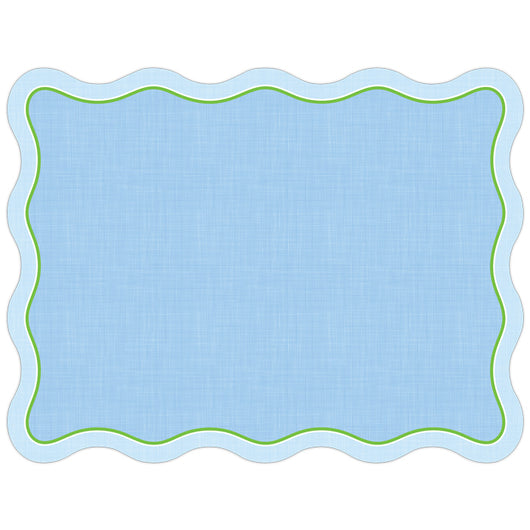 Posh Placemats | Blue Linen