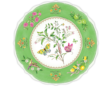 Green Plate Die Cut Placemats