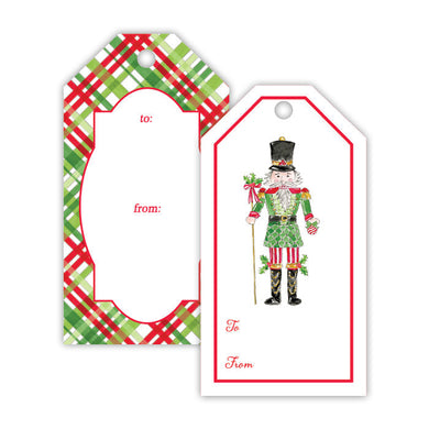 Holiday Gift Tags | Poinsettia + Nutcracker