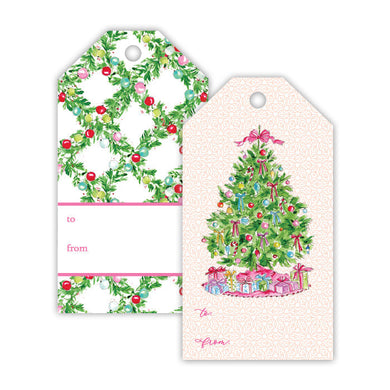 Holiday Gift Tags | Pink Christmas Tree