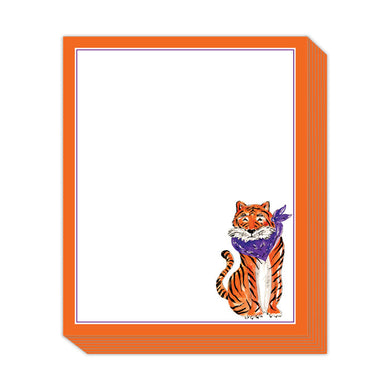 Orange + Purple Tiger Notepad