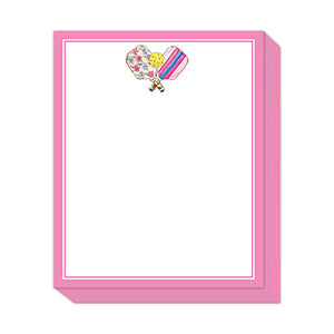 Preppy Pickleball Paddles Notepad
