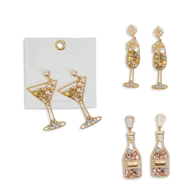 Festive Crystal Embellished Earrings