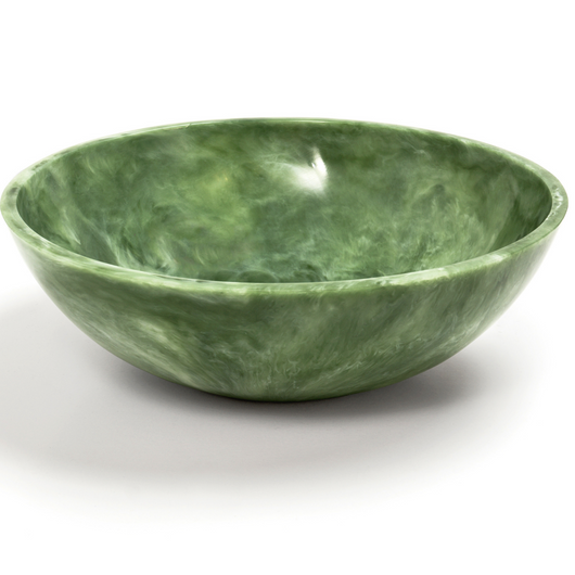 Swirl Resin Bowl • Green