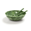 Swirl Resin Bowl • Green