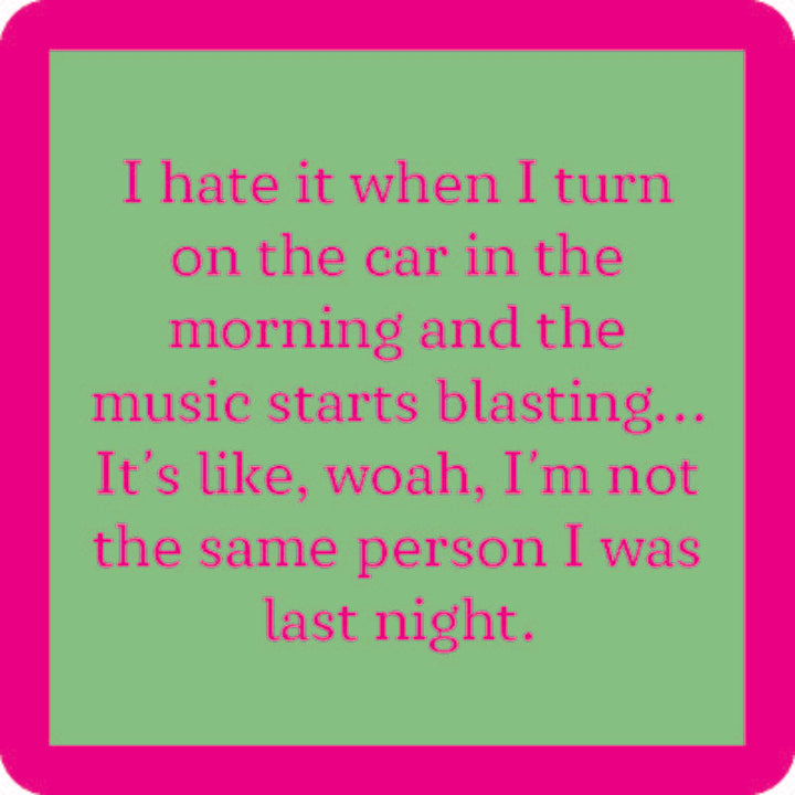 Drinks on Me Coaster | Same Person