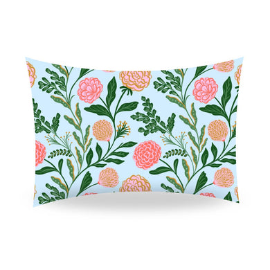 Silk Pillowcase | Blue Floral