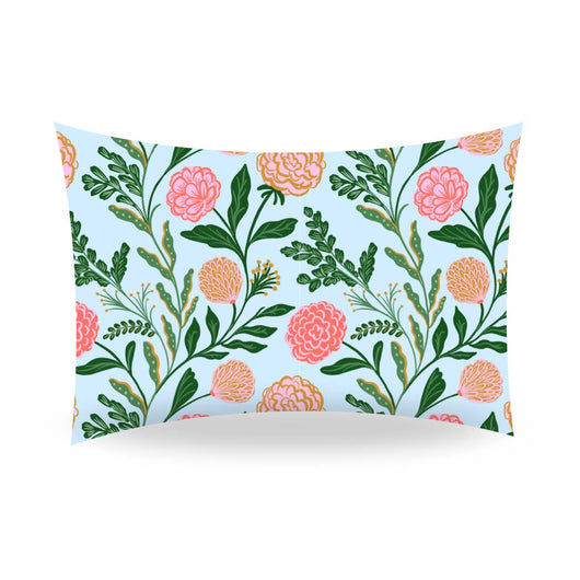 Silk Pillowcase | Blue Floral
