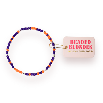 Sprinkle Bracelet | Orange + Purple