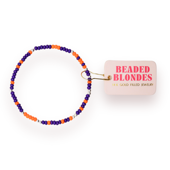 Sprinkle Bracelet | Orange + Purple