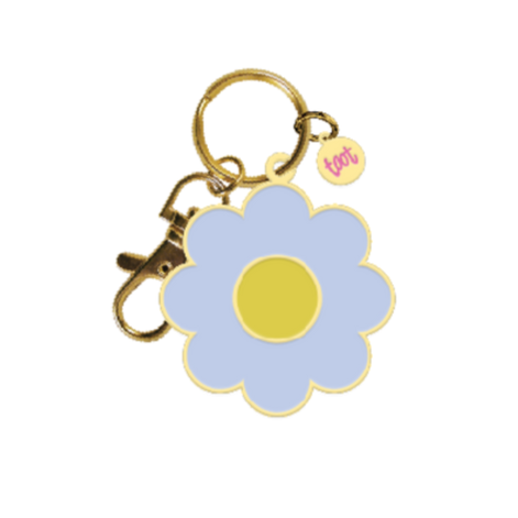 Key Charm | Periwinkle Daisy