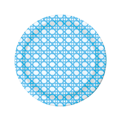 Blue Cane Paper Plates